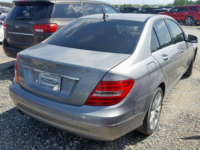 WDDGF4HB3EA917869 - 2014 MERCEDES-BENZ C 250 GRAY photo 4