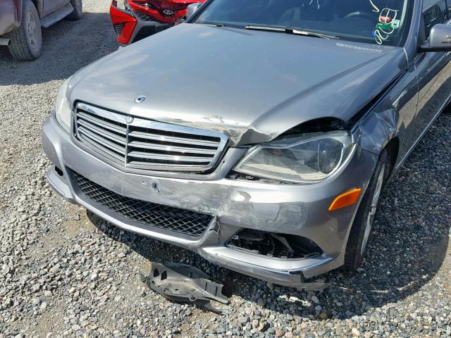 WDDGF4HB3EA917869 - 2014 MERCEDES-BENZ C 250 GRAY photo 9