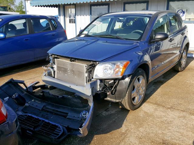 1B3HB48B47D263929 - 2007 DODGE CALIBER SX BLUE photo 2