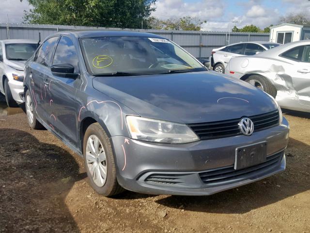 3VW1K7AJXBM021689 - 2011 VOLKSWAGEN JETTA BASE GRAY photo 1