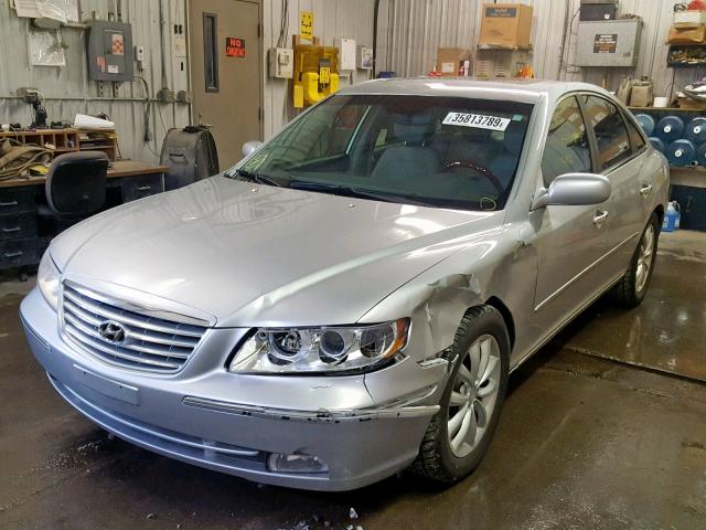 KMHFC46F37A217207 - 2007 HYUNDAI AZERA SE SILVER photo 2