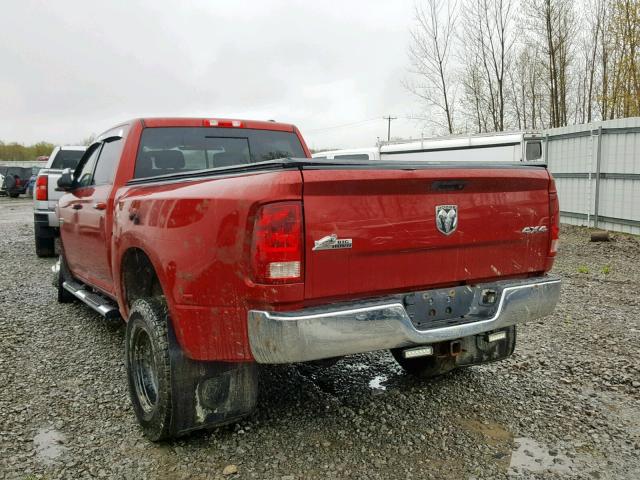 3D73Y4CL7AG194449 - 2010 DODGE RAM 3500 RED photo 3