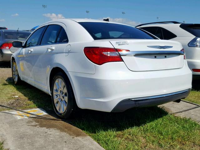 1C3CCBABXEN205842 - 2014 CHRYSLER 200 LX WHITE photo 3