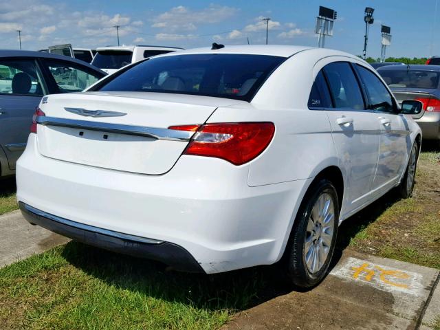 1C3CCBABXEN205842 - 2014 CHRYSLER 200 LX WHITE photo 4