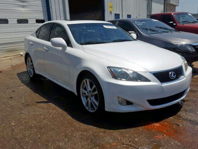 JTHBK262672057730 - 2007 LEXUS IS 250 WHITE photo 1