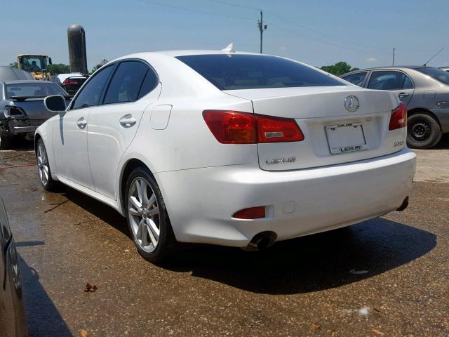 JTHBK262672057730 - 2007 LEXUS IS 250 WHITE photo 3