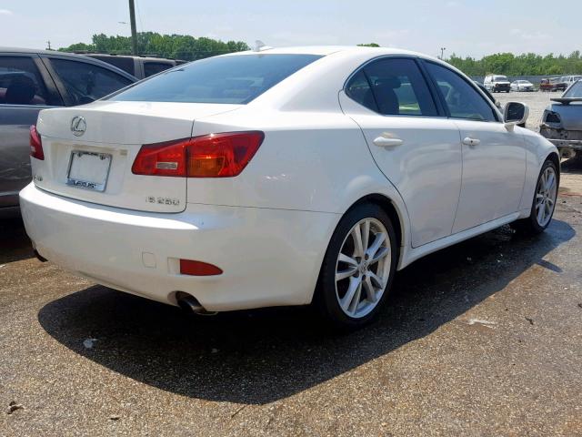 JTHBK262672057730 - 2007 LEXUS IS 250 WHITE photo 4