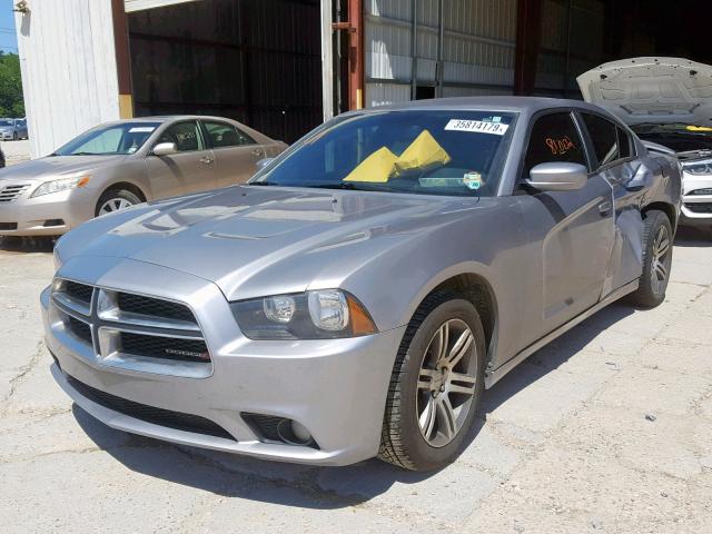 2C3CDXHG7EH329152 - 2014 DODGE CHARGER SX GRAY photo 2