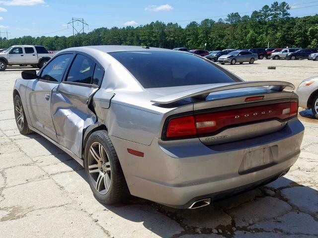 2C3CDXHG7EH329152 - 2014 DODGE CHARGER SX GRAY photo 3