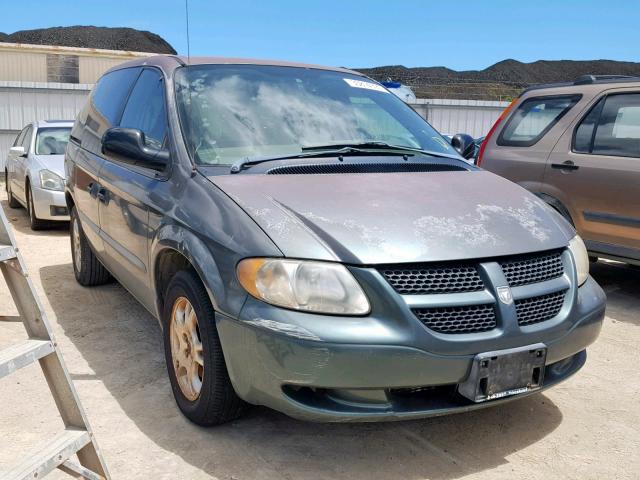 1D4GP25R23B246427 - 2003 DODGE CARAVAN SE GREEN photo 1