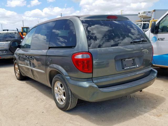 1D4GP25R23B246427 - 2003 DODGE CARAVAN SE GREEN photo 3