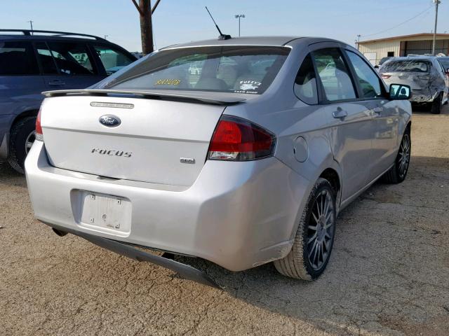 1FAHP3GN6AW246329 - 2010 FORD FOCUS SES SILVER photo 4