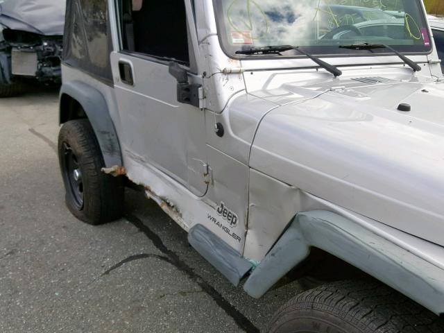 1J4FA29S26P786532 - 2006 JEEP WRANGLER / SILVER photo 9