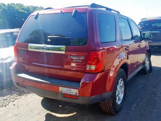 4F2CZ06128KM05652 - 2008 MAZDA TRIBUTE S RED photo 4