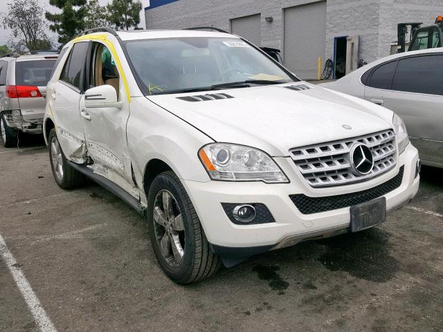 4JGBB5GB4BA745477 - 2011 MERCEDES-BENZ ML 350 WHITE photo 1