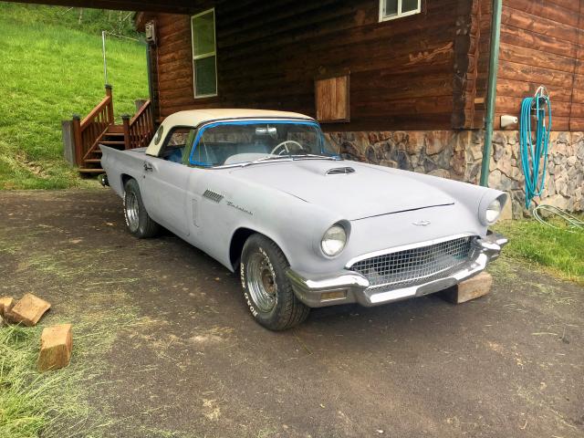 D7FH174753 - 1957 FORD T-BIRD GRAY photo 1