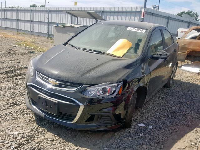 1G1JF5SB4K4129555 - 2019 CHEVROLET SONIC PREM BLACK photo 2