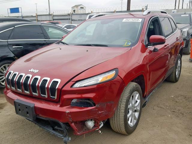 1C4PJLCB1HW503040 - 2017 JEEP CHEROKEE L RED photo 2