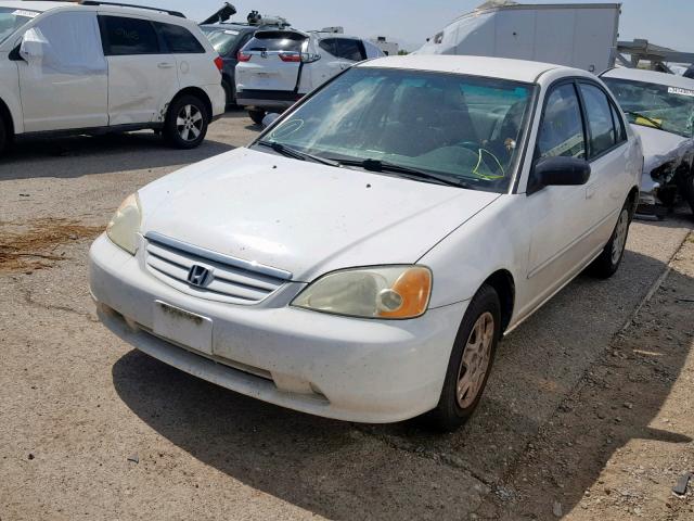 1HGES16583L032336 - 2003 HONDA CIVIC LX WHITE photo 2