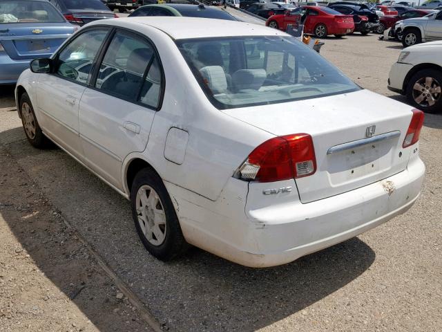 1HGES16583L032336 - 2003 HONDA CIVIC LX WHITE photo 3