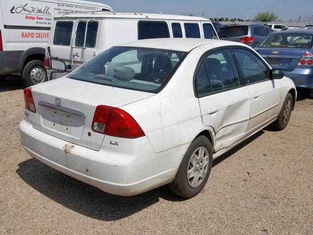 1HGES16583L032336 - 2003 HONDA CIVIC LX WHITE photo 4