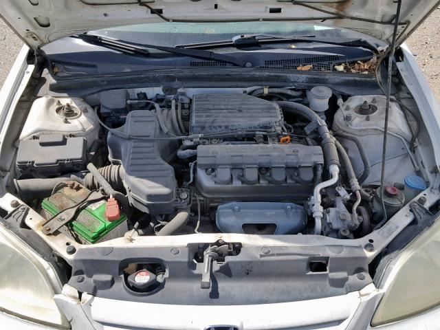 1HGES16583L032336 - 2003 HONDA CIVIC LX WHITE photo 7