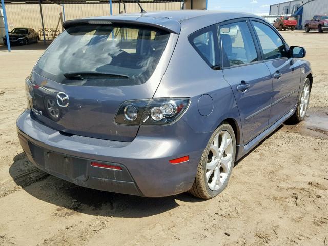 JM1BK343271773436 - 2007 MAZDA 3 HATCHBAC GRAY photo 4