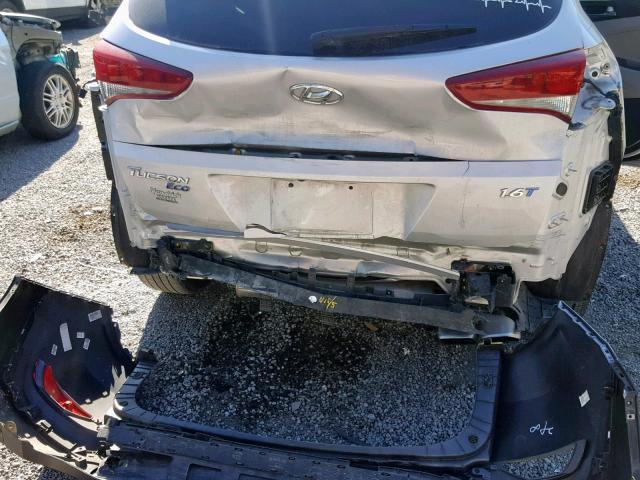 KM8J33A28GU026373 - 2016 HYUNDAI TUCSON LIM SILVER photo 9