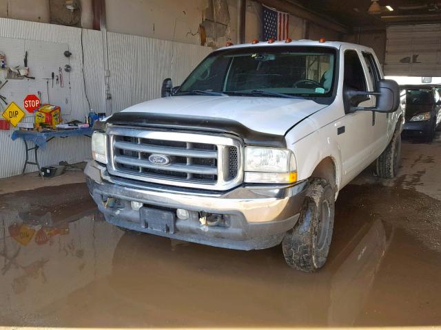 1FTNW21F72EC72005 - 2002 FORD F250 SUPER WHITE photo 2