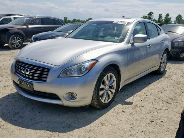 JN1BY1AP0CM330546 - 2012 INFINITI M37 SILVER photo 2