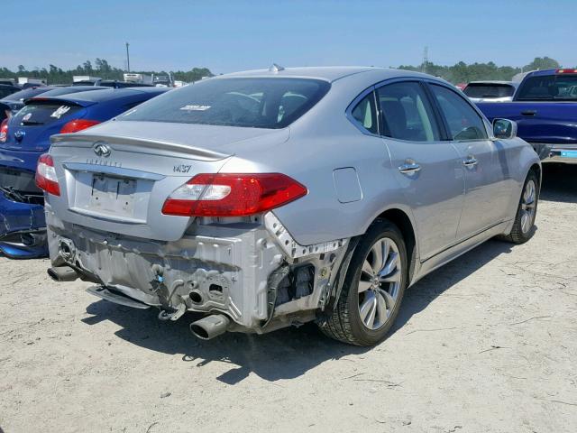 JN1BY1AP0CM330546 - 2012 INFINITI M37 SILVER photo 4