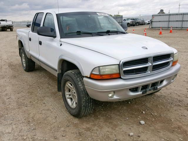 1D7HG48N03S146760 - 2003 DODGE DAKOTA QUA WHITE photo 1