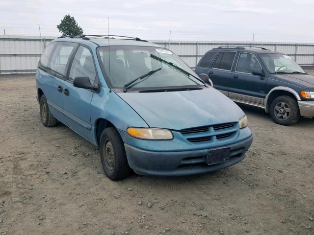 2P4FP2530VR412836 - 1997 PLYMOUTH VOYAGER BLUE photo 1