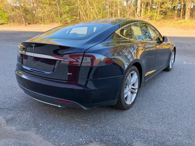 5YJSA1H12EFP35757 - 2014 TESLA MODEL S BLUE photo 2