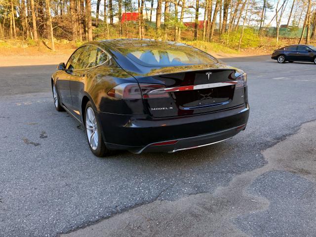 5YJSA1H12EFP35757 - 2014 TESLA MODEL S BLUE photo 4