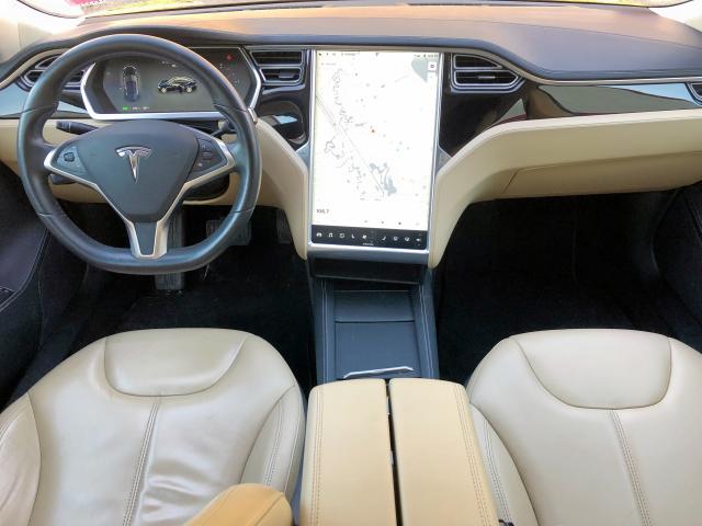 5YJSA1H12EFP35757 - 2014 TESLA MODEL S BLUE photo 7