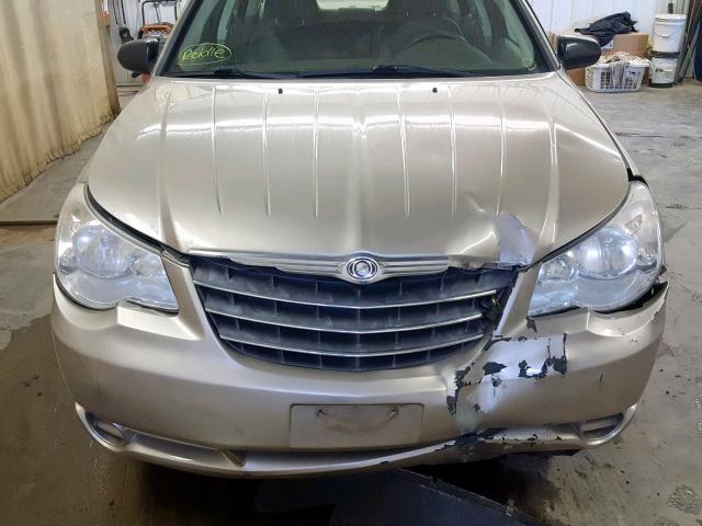 1C3LC46K88N244101 - 2008 CHRYSLER SEBRING LX GOLD photo 9