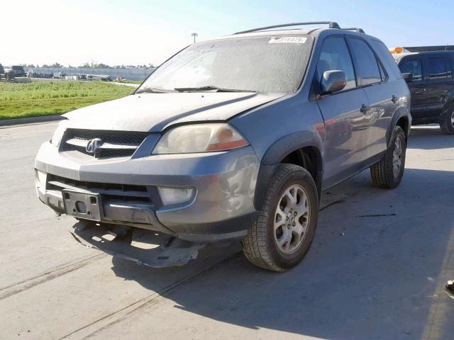 2HNYD18841H537243 - 2001 ACURA MDX TOURIN GRAY photo 2