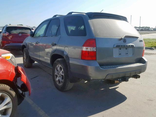 2HNYD18841H537243 - 2001 ACURA MDX TOURIN GRAY photo 3