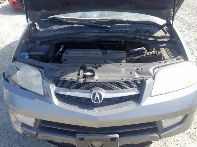 2HNYD18841H537243 - 2001 ACURA MDX TOURIN GRAY photo 7