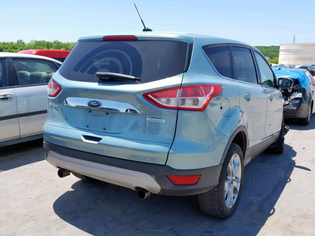 1FMCU0H96DUB39368 - 2013 FORD ESCAPE SEL BLUE photo 4