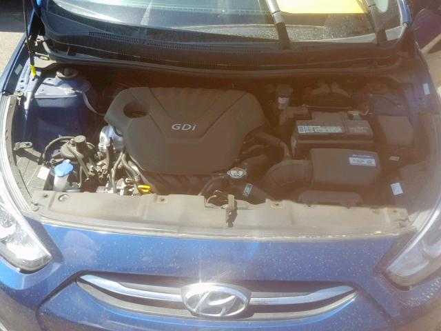 KMHCT5AE1GU260949 - 2016 HYUNDAI ACCENT SE BLUE photo 7