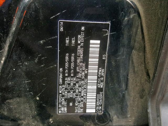 JTLZE4FE0EJ057260 - 2014 TOYOTA SCION XB 黑色 照片 10