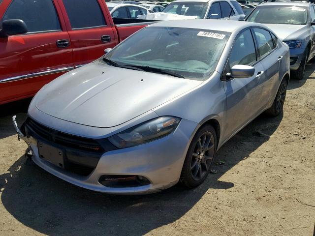 1C3CDFBB4FD302268 - 2015 DODGE DART SXT SILVER photo 2