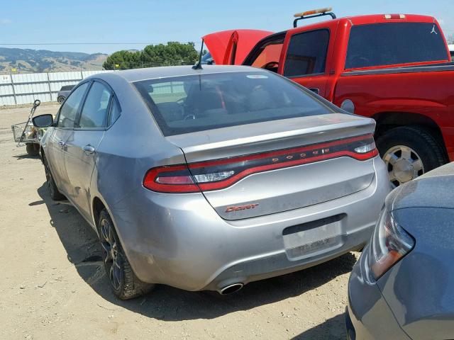 1C3CDFBB4FD302268 - 2015 DODGE DART SXT SILVER photo 3