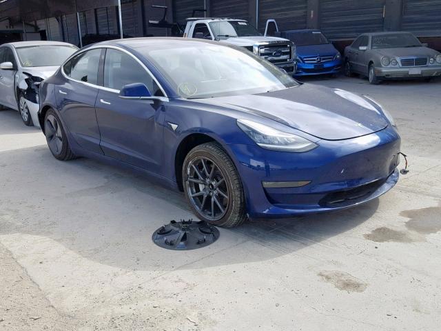 5YJ3E1EAXJF037534 - 2018 TESLA MODEL 3 BLUE photo 1