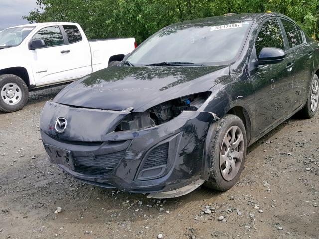 JM1BL1SG0A1353351 - 2010 MAZDA 3 I BLACK photo 2