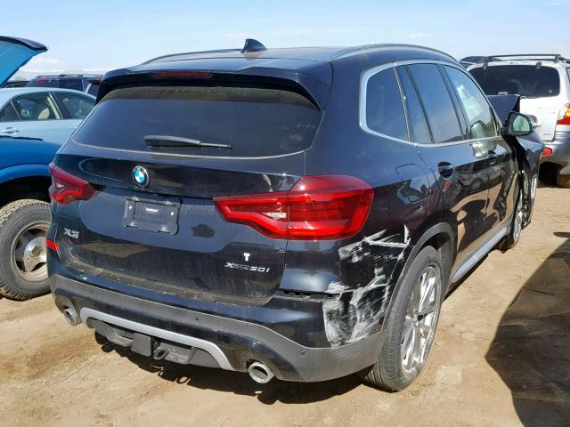 5UXTR9C52JLD69751 - 2018 BMW X3 XDRIVE3 BLACK photo 4