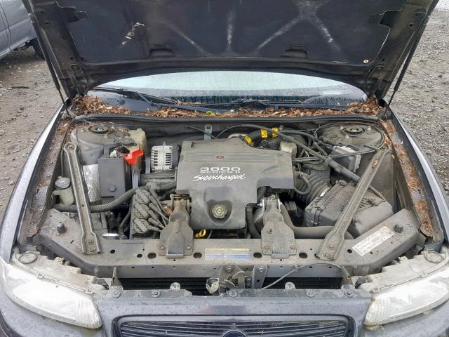 2G4WF521131256843 - 2003 BUICK REGAL GS GRAY photo 7