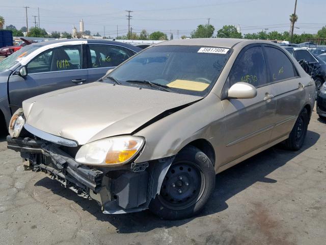 KNAFE222795657722 - 2009 KIA SPECTRA EX GOLD photo 2